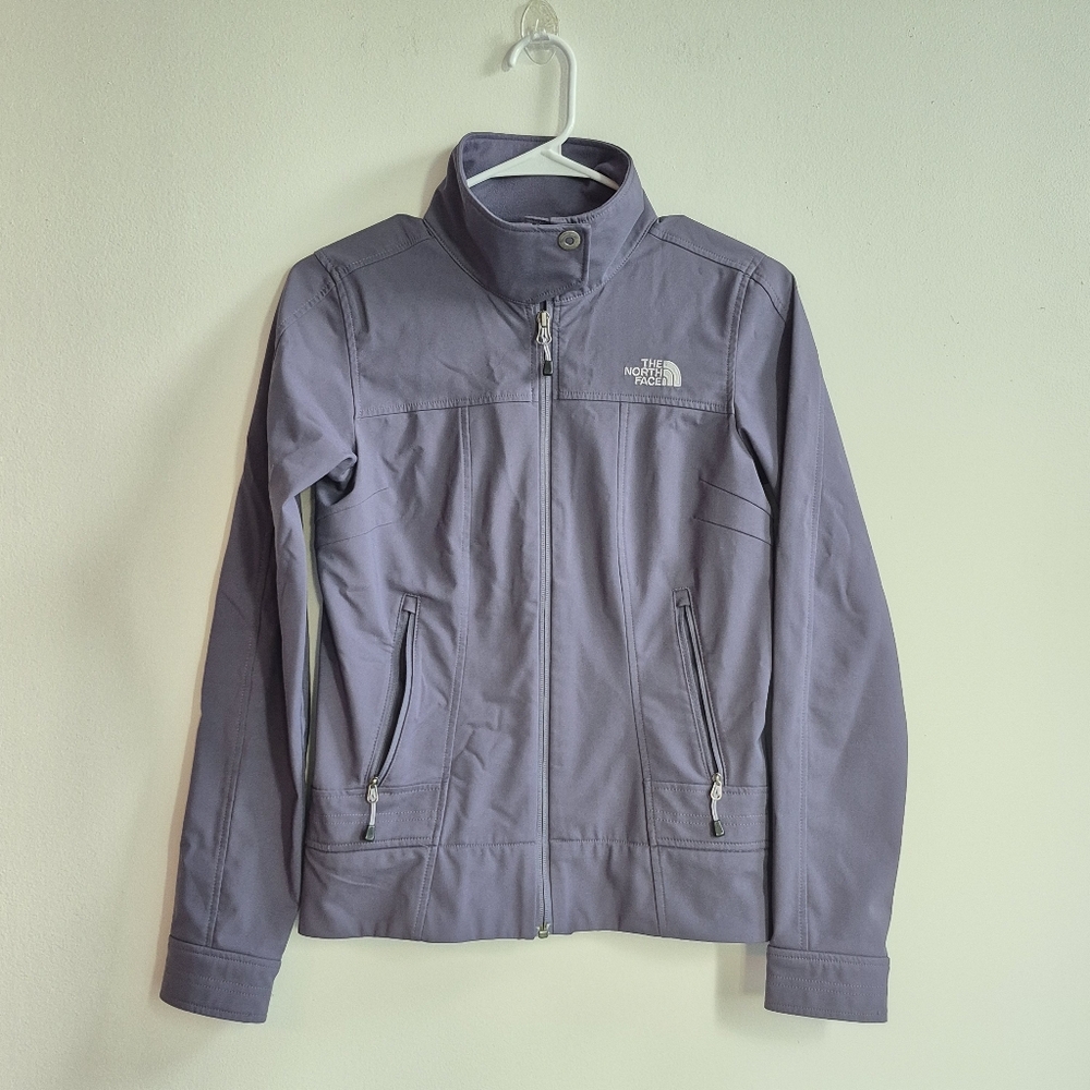 The North Face Periwinkle Purple Grey Wind Down Ladies Jacket